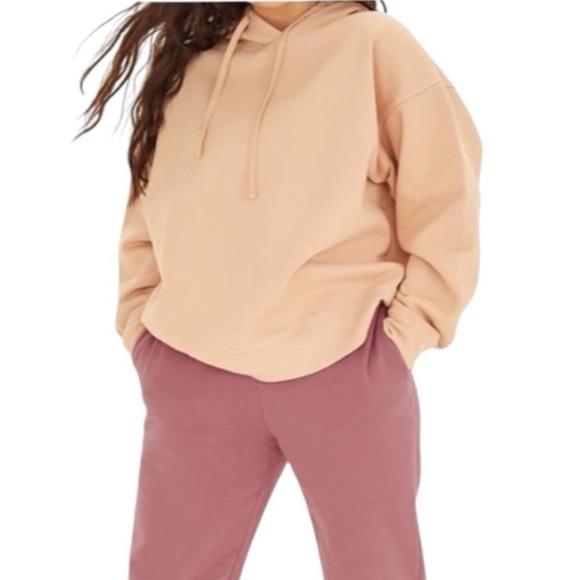 girlfriend collective Tops - GIRLFRIEND COLLECTIVE PEACH HOODIE M